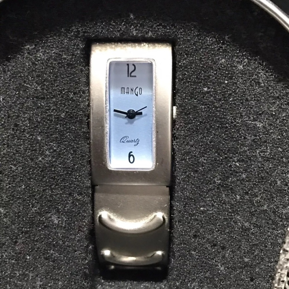Mango Silver Quartz Watch